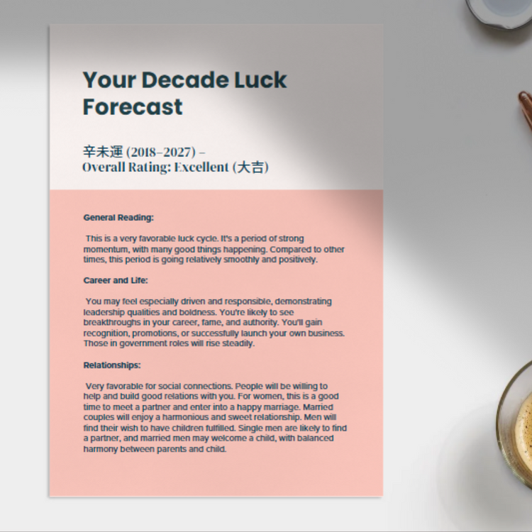 BaZi Destiny Consultation Packages