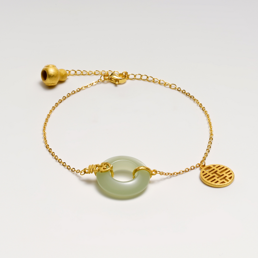 Celestial Shield – Divine Moon Jade Protection Bracelet
