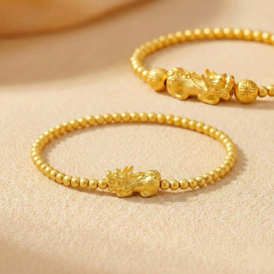 Prestige Dragon Wealth — Empress Gold Pixiu Bracelet