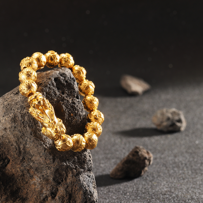 Dragon's Wealth Gold Pixiu Bracelet