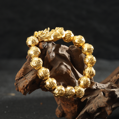 Dragon's Wealth Gold Pixiu Bracelet