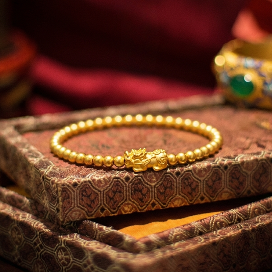 Prestige Dragon Wealth — Empress Gold Pixiu Bracelet