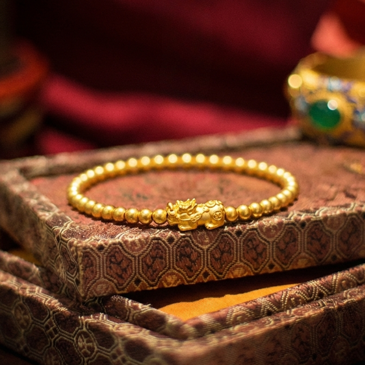 Prestige Dragon Wealth — Empress Gold Pixiu Bracelet