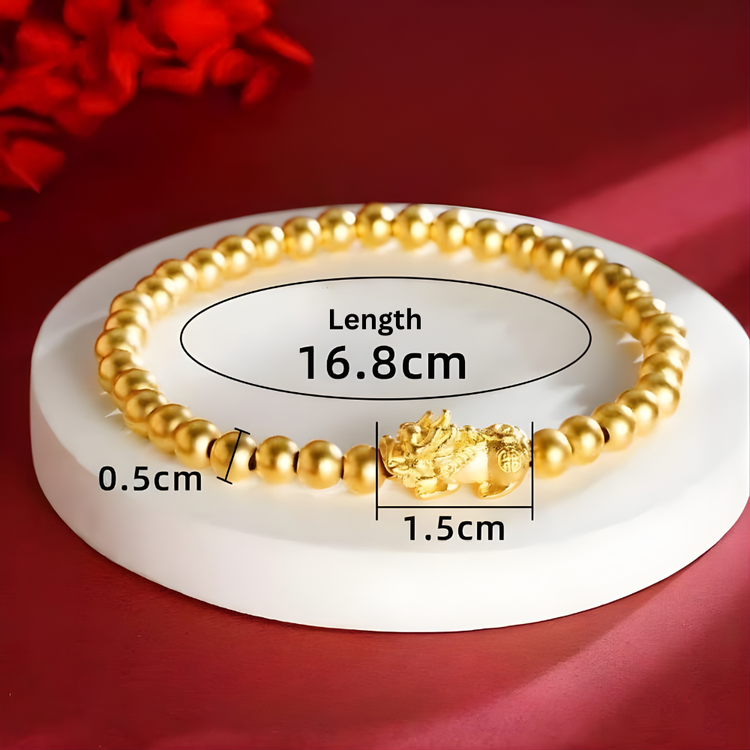 Prestige Dragon Wealth — Empress Gold Pixiu Bracelet