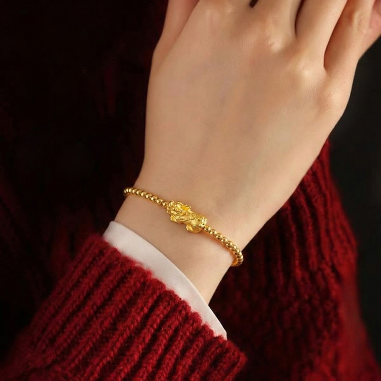 Prestige Dragon Wealth — Empress Gold Pixiu Bracelet