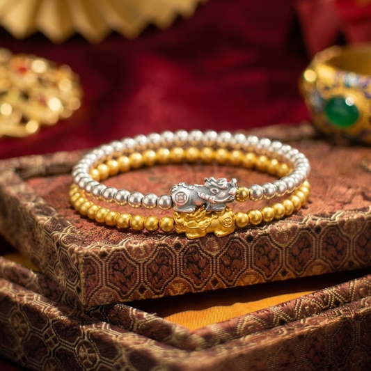 Prestige Dragon Wealth — Empress Gold Pixiu Bracelet