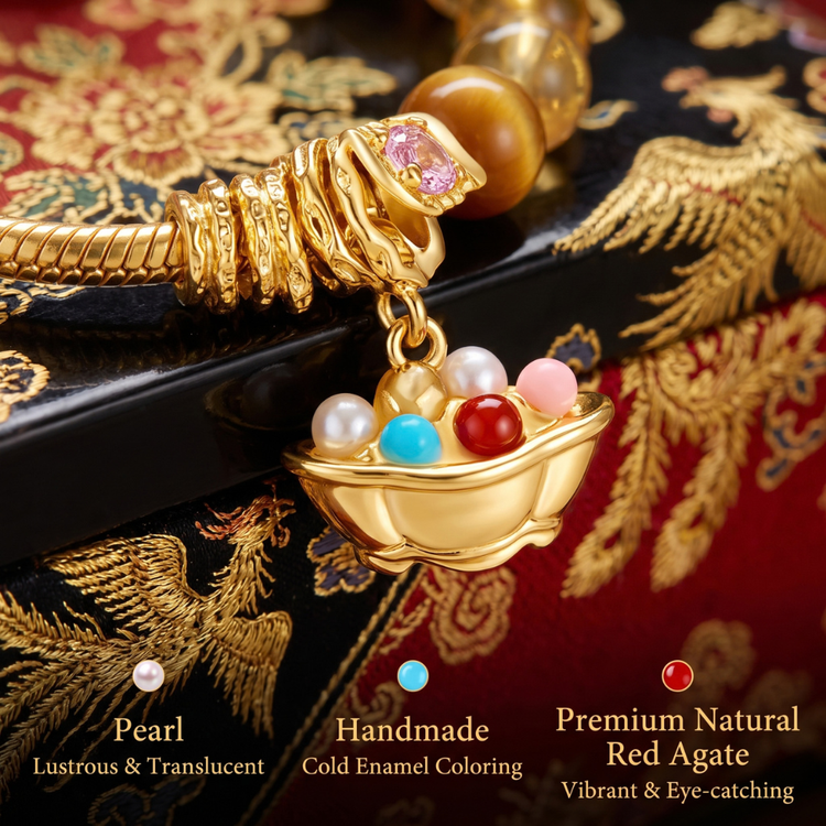 The Golden Harvest Charm Bracelet
