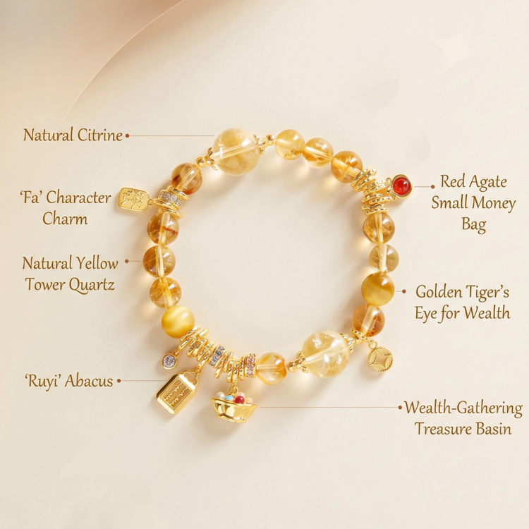 The Golden Harvest Charm Bracelet