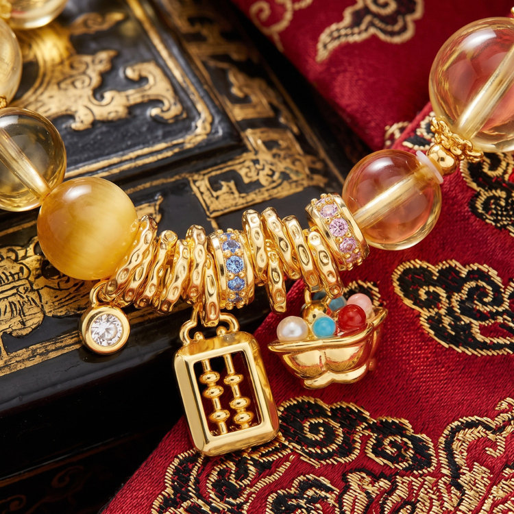 The Golden Harvest Charm Bracelet