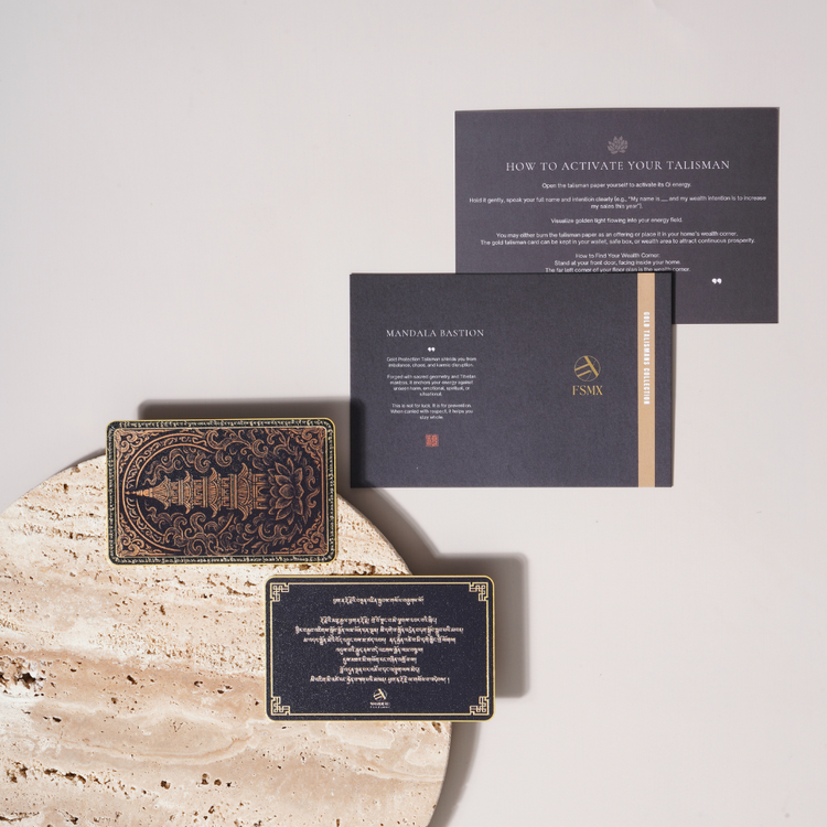 Gold Protection Talisman - Mandala Bastion