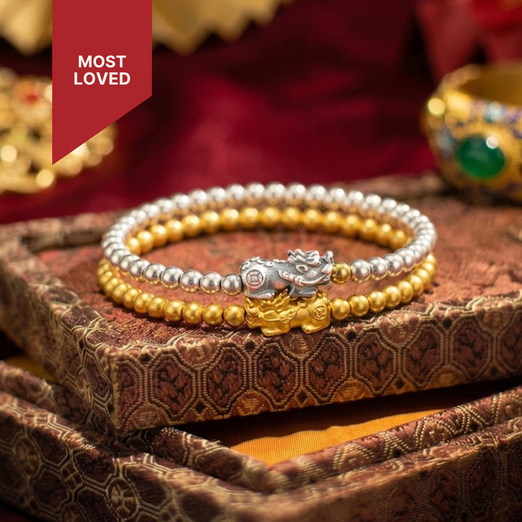Prestige Dragon Wealth — Empress Gold Pixiu Bracelet