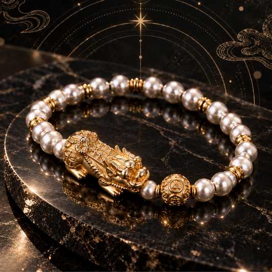 The Golden Mantra Pixiu Bracelet
