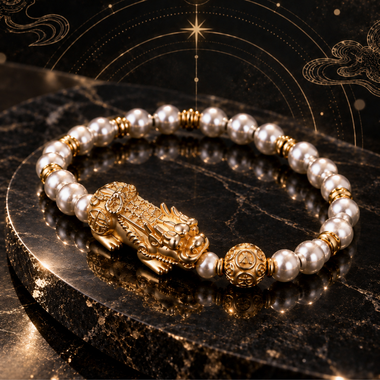 The Golden Mantra Pixiu Bracelet