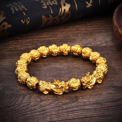 Dragon's Wealth - Gold Pixiu Bracelet