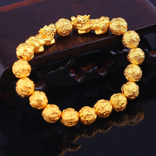 Dragon's Wealth - Gold Pixiu Bracelet