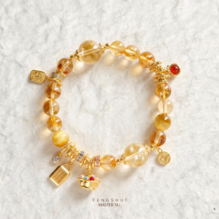 The Golden Harvest Charm Bracelet