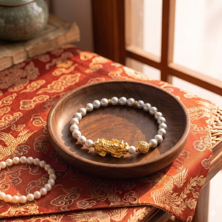 The Golden Mantra Pixiu Bracelet